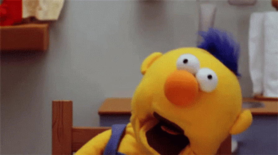 Don't Hug Me I'm Scared Yellow Guy Puppet GIF
