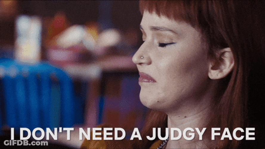 Don't Look Up Judgy Face GIF