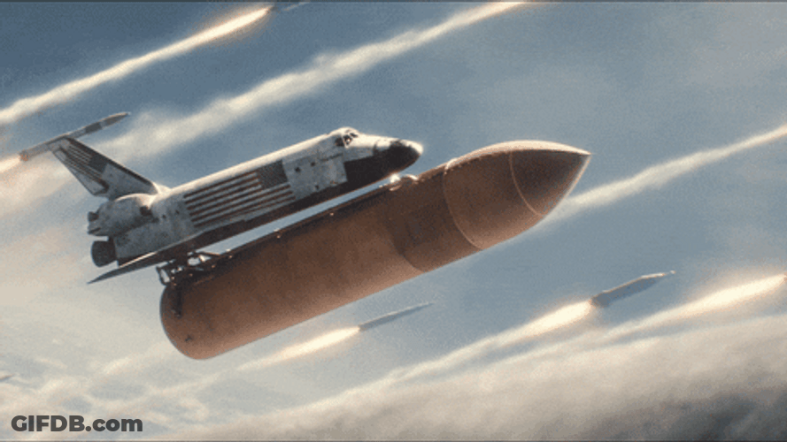 Don't Look Up Space Shuttle GIF