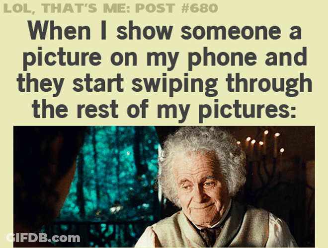 Don't See My Precious Pictures Reaction GIF