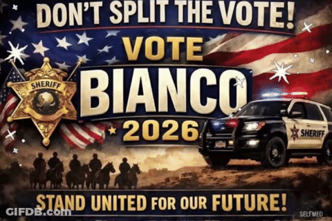 Don't Split The Vote Vote Bianco 2026 Stand United For Our Future GIF