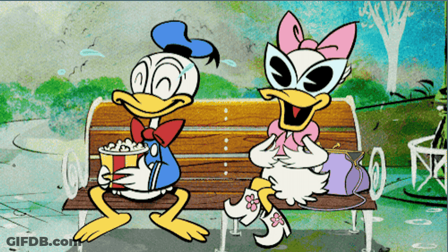 Donald And Daisy Funny Romance GIF