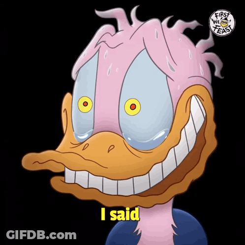 Donald Duck Cartoon Saying I Said GIF
