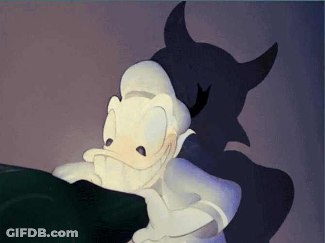 Donald Duck Disney Evil Laugh GIF