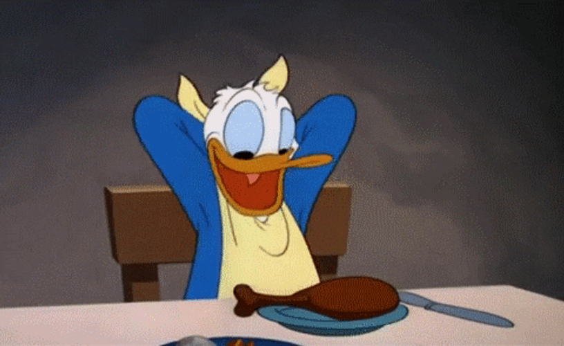 Donald Duck Disney Happy Meal Let's Eat GIF