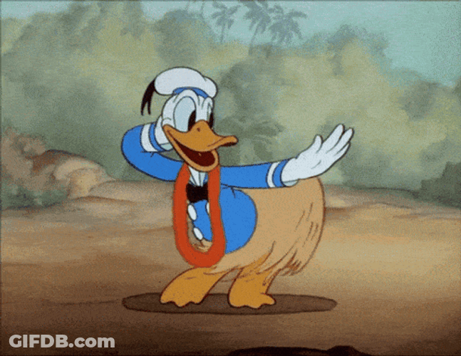 Donald Duck Disney Hawaiian Dance GIF