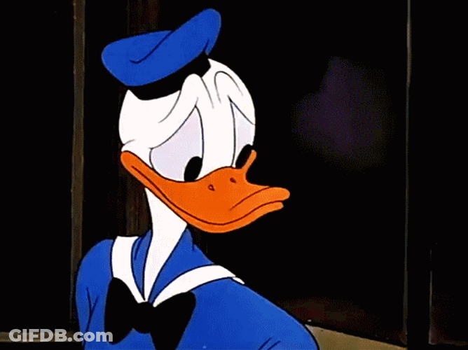 Donald Duck Disney No Nope GIF