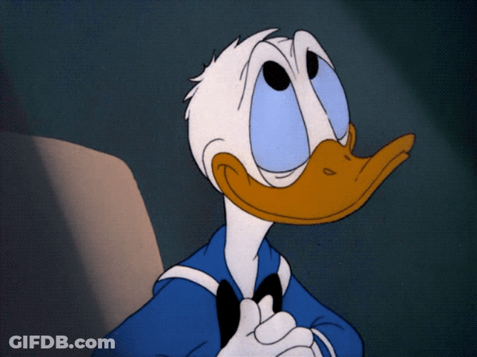 Donald Duck Disney Shy Guilty GIF