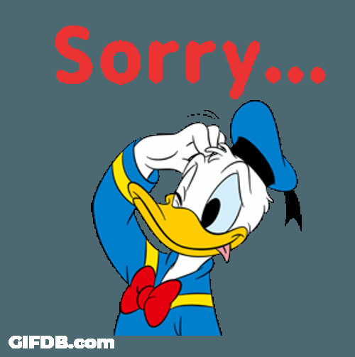 Donald Duck Disney Sorry Scratch Head GIF