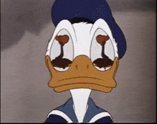Donald Duck Happy Shaking Head GIF
