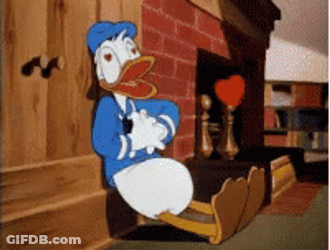 Donald Duck Heartbeat GIF