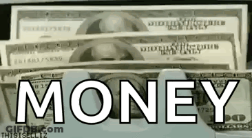 Donald Duck Holding Money And Pointing GIF