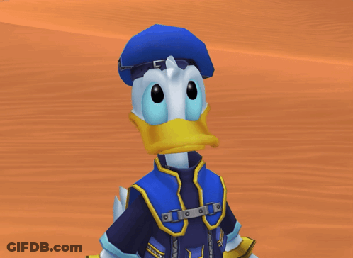 Donald Duck In Blue Hat And Jacket GIF