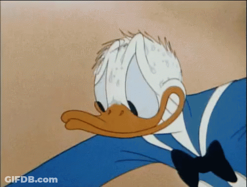 Donald Duck In Bow Tie And Blue Shirt GIF