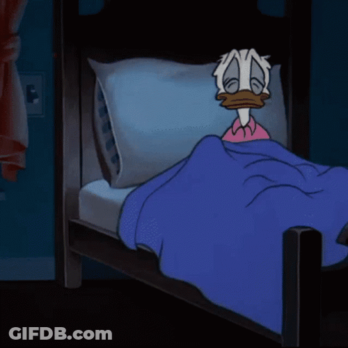 Donald Duck Just Waking Up GIF