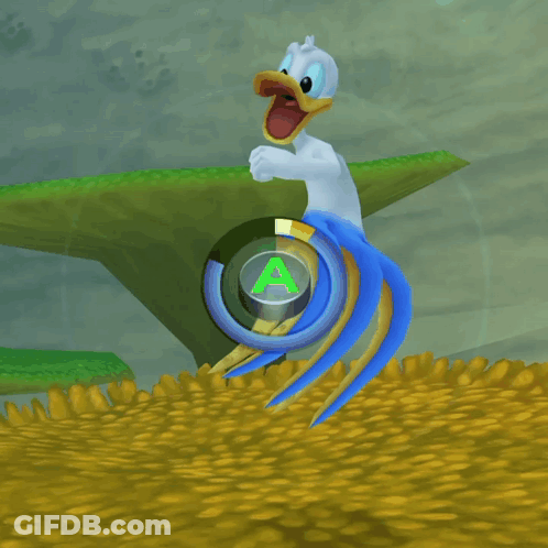 Donald Duck With Blue Octopus Body GIF