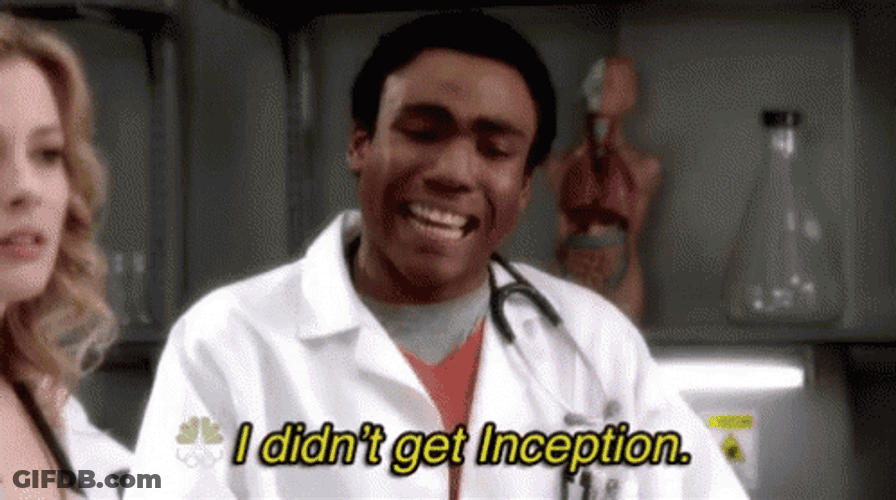 Donald Glover I Didn't Get Inception GIF