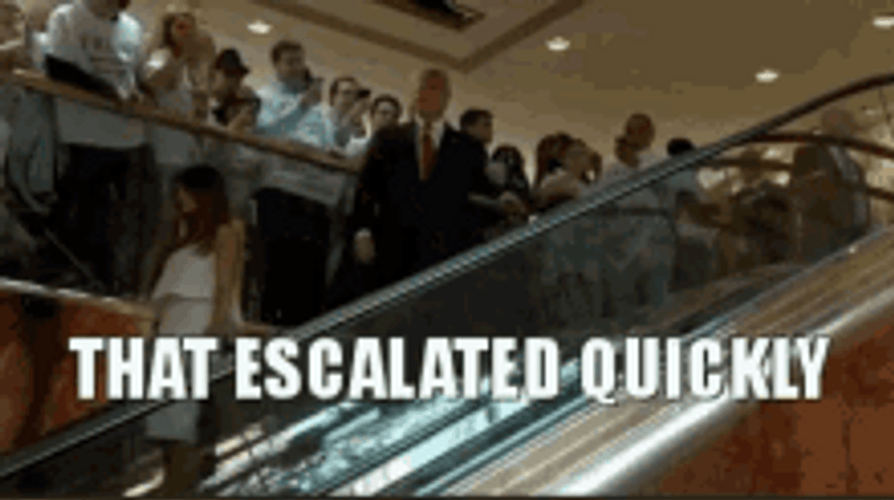 Donald Trump And Melania Trump That Escalated Quickly GIF
