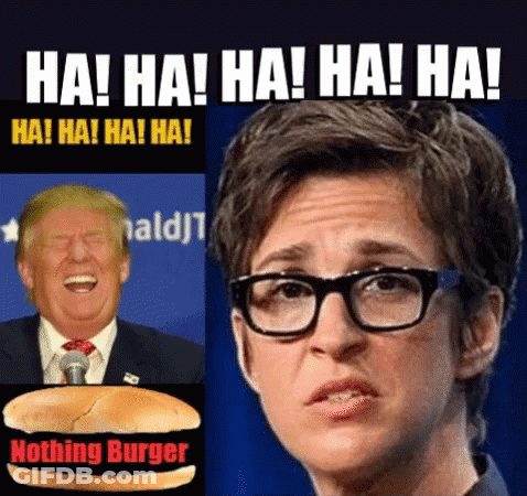 Donald Trump And Woman With Nothing Burger On Bun GIF