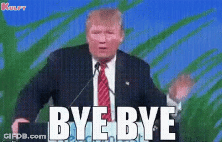 Donald Trump Bye Meme GIF
