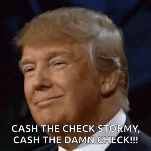 Donald Trump Cash The Damn Check GIF