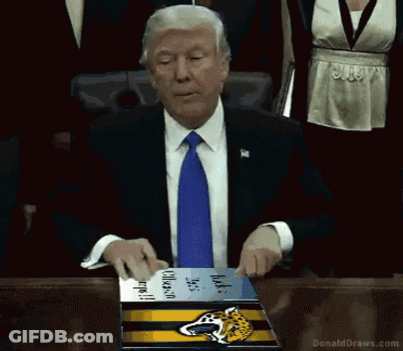 Donald Trump Cheers For Jaguars GIF