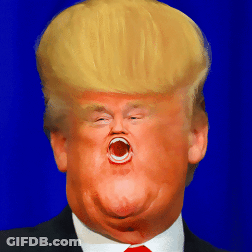 Donald Trump Chomping Peach Meme GIF