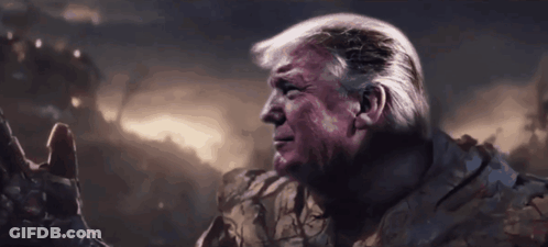 Donald Trump Close Up With Hand Reaching Out GIF