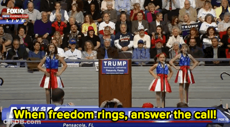 Donald Trump Dancing For Freedom GIF