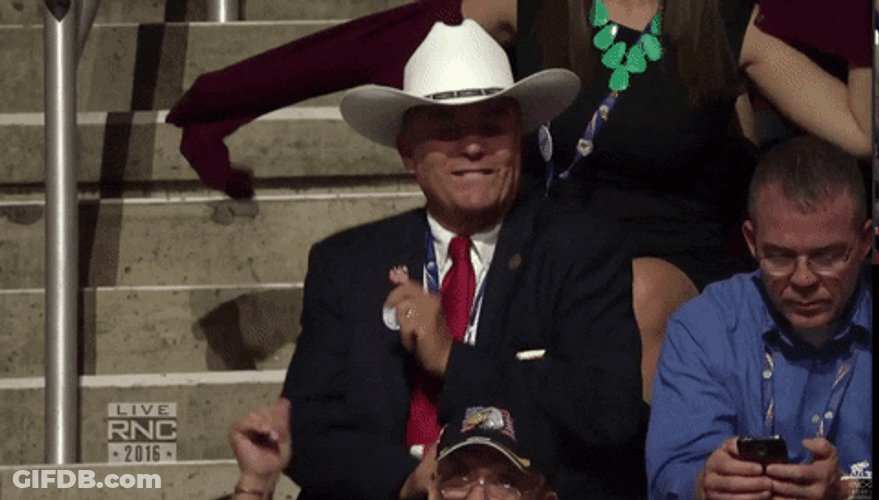 Donald Trump Dancing In Cowboy Hat GIF