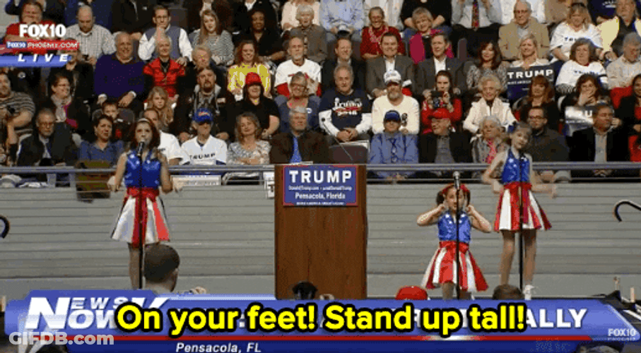 Donald Trump Dancing On Speech GIF