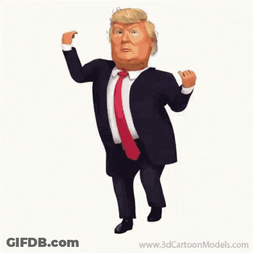 Donald Trump Dancing With Hands In Air GIF