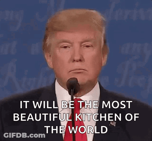 Donald Trump Debate Most Beautiful Kitchen Of The World GIF