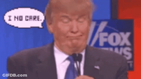 Donald Trump Funny Face Talking Into Microphone Fox News GIF