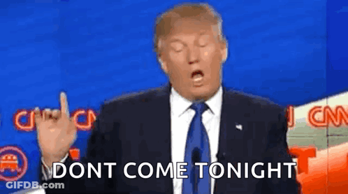 Donald Trump Giving Middle Finger On TV Show GIF