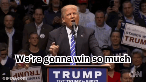 Donald Trump Giving Speech At Trump Rally GIF