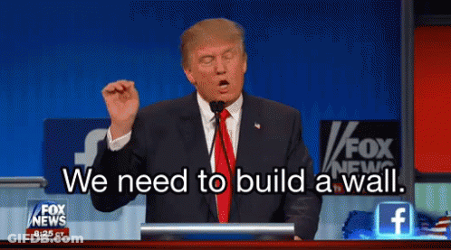 Donald Trump Giving Speech In Front Of Fox News Sign GIF