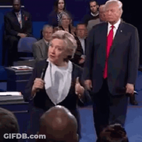Donald Trump Hilary Clinton GIF