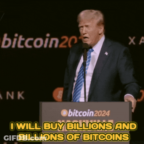 Donald Trump I Will Buy Billions Of Bitcoin GIF