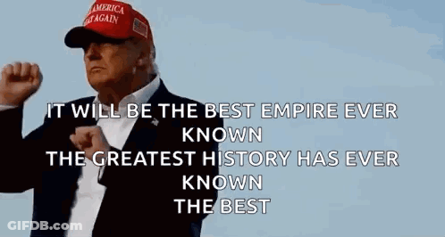 Donald Trump In MAGA Hat Raising Fist GIF