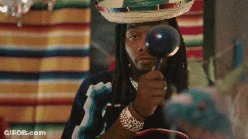 Donald Trump In Sombrero Holding Maracas GIF