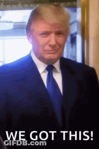 Donald Trump In Suit And Tie GIF
