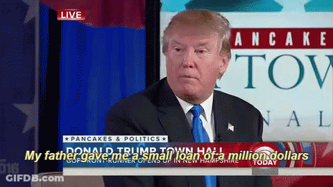 Donald Trump Is On Fox News Talking About His Father GIF