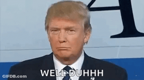 Donald Trump Is Wearing A Suit And Tie And Making A Face . GIF