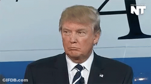 Donald Trump Making Funny Face During Speech GIF