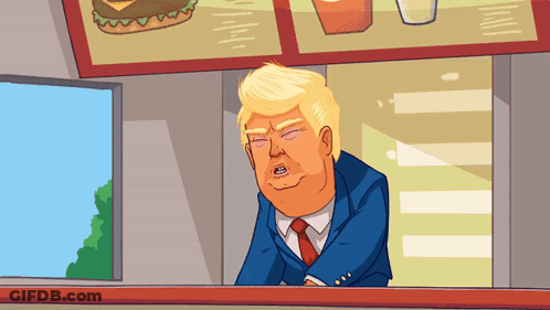 Donald Trump Looking Out Window GIF