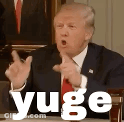Donald Trump Making Funny Face And Pointing GIF