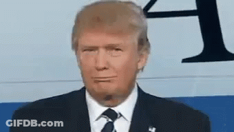 Donald Trump Making Funny Face In Suit And Tie GIF