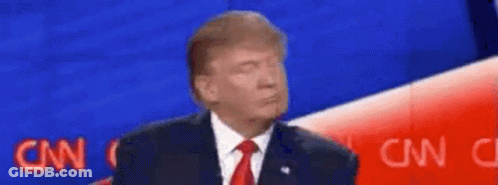 Donald Trump Making Funny Face On CNN GIF