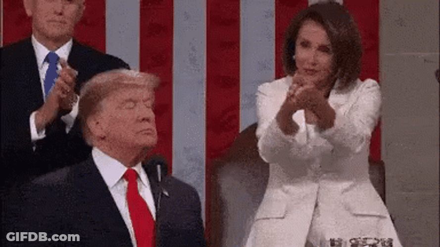 Donald Trump Nancy Pelosi Clap GIF